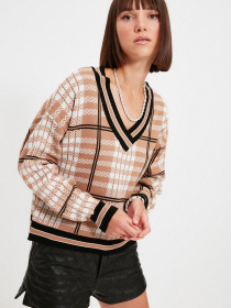 Свитры и кардиганы Trendyol модель TWOAW22KZ1123/Camel Фото