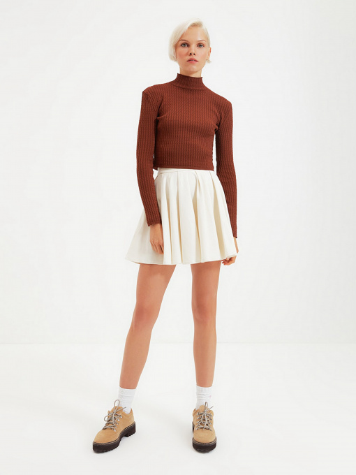 Свитры и кардиганы Trendyol модель TWOAW22KZ1128/Kahverengi Фото