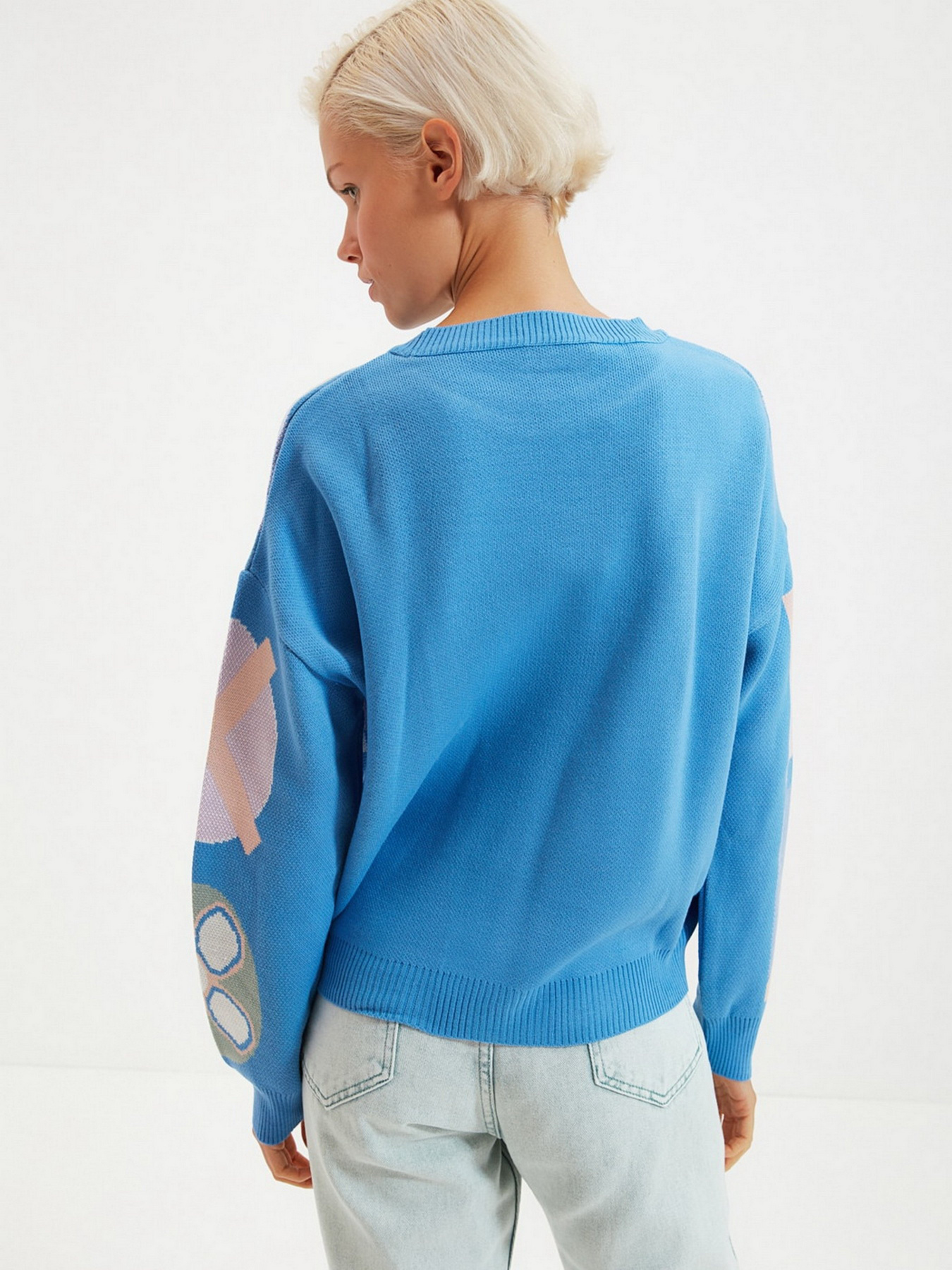 Свитры и кардиганы Trendyol модель TWOAW22KZ1356/Mavi Свитры и кардиганы Trendyol модель TWOAW22KZ1356/Mavi Фото