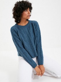 Свитры и кардиганы Trendyol модель TWOAW22KZ1435/Petrol Фото