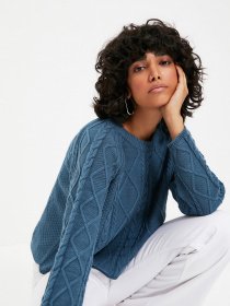 Свитры и кардиганы Trendyol модель TWOAW22KZ1435/Petrol Фото