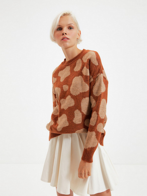 Свитры и кардиганы Trendyol модель TWOAW22KZ1652/Kahverengi Фото