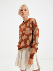 Свитры и кардиганы Trendyol модель TWOAW22KZ1652/Kahverengi Фото