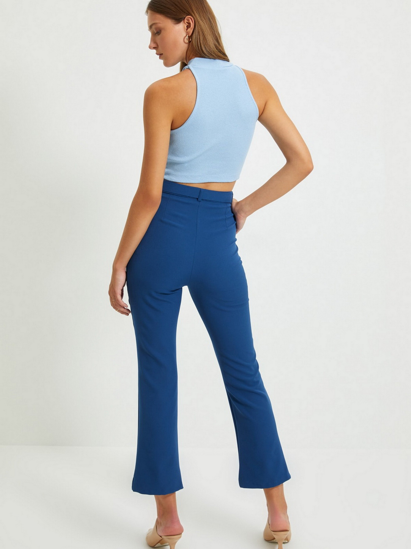 Штани Trendyol модель TWOAW22PL0029/Indigo Штани Trendyol модель TWOAW22PL0029/Indigo Фото