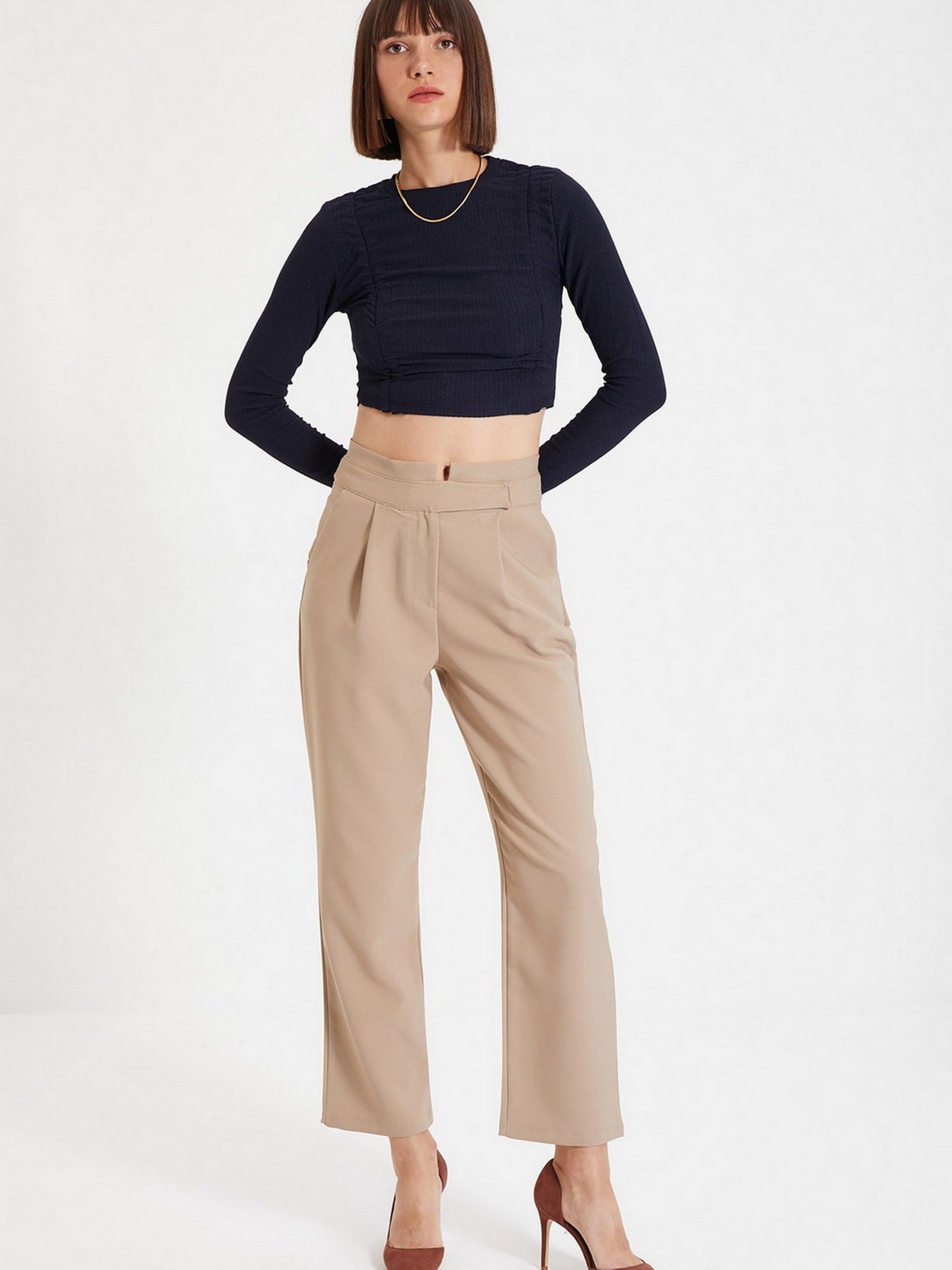 Штани Trendyol модель TWOAW22PL0168/Vizon Фото