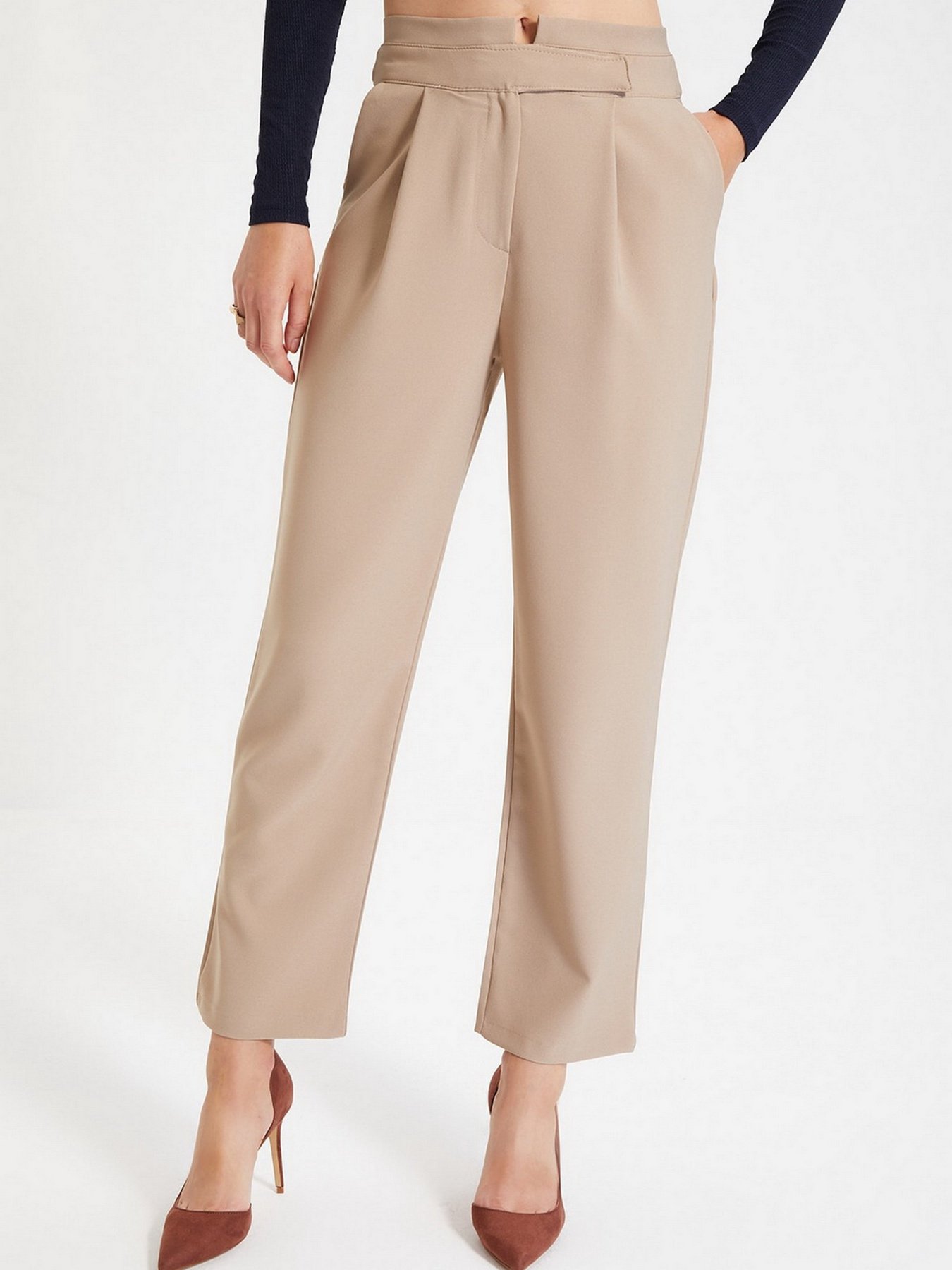 Штани Trendyol модель TWOAW22PL0168/Vizon Фото