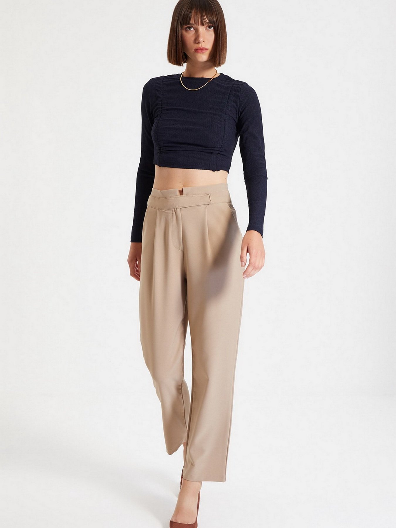 Штани Trendyol модель TWOAW22PL0168/Vizon Фото