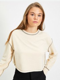 Худи и свитшоты Trendyol модель TWOAW22SW0450/Bej Фото