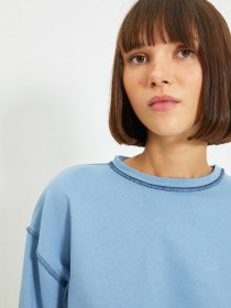Худи и свитшоты Trendyol модель TWOAW22SW0450/Mavi Фото