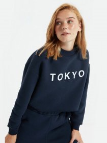 Худи и свитшоты Trendyol модель TWOAW22SW0895/Lacivert Фото