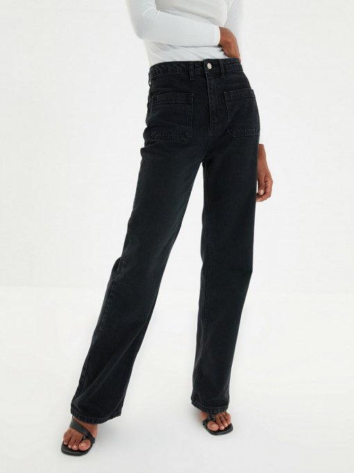 Джинси Trendyol Wide Leg модель TWOAW22JE0104/Antrasit Фото