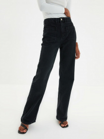 Джинси Trendyol Wide Leg модель TWOAW22JE0104/Antrasit Фото