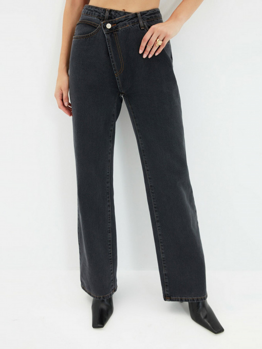 Джинси Trendyol Wide Leg модель TWOAW22JE0106/Antrasit Фото