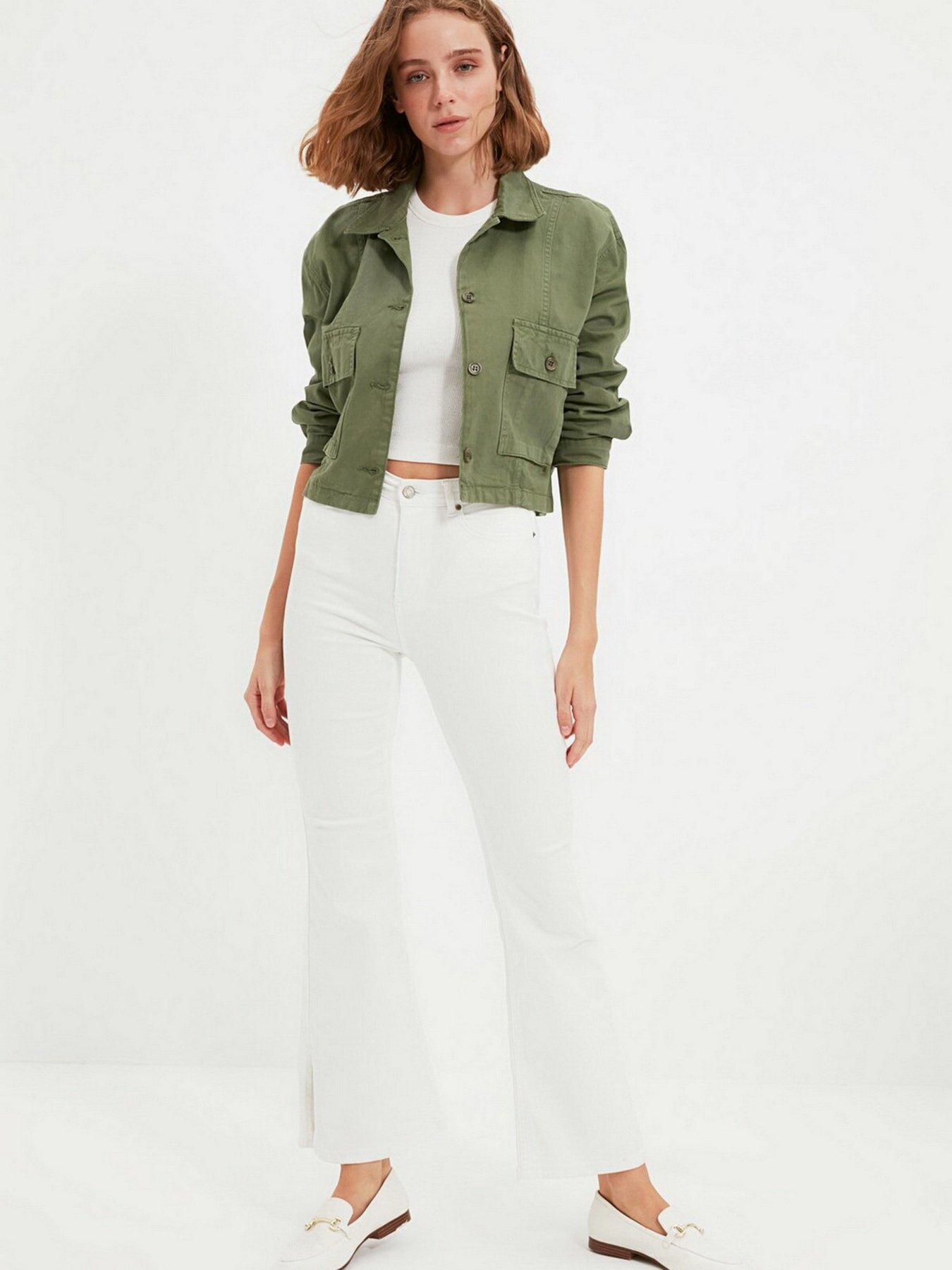 Джинси Trendyol Flare модель TWOAW22JE0145/Beyaz Фото