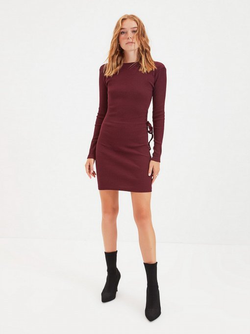 Сукні Trendyol модель TWOAW22EL0887/Bordo Фото