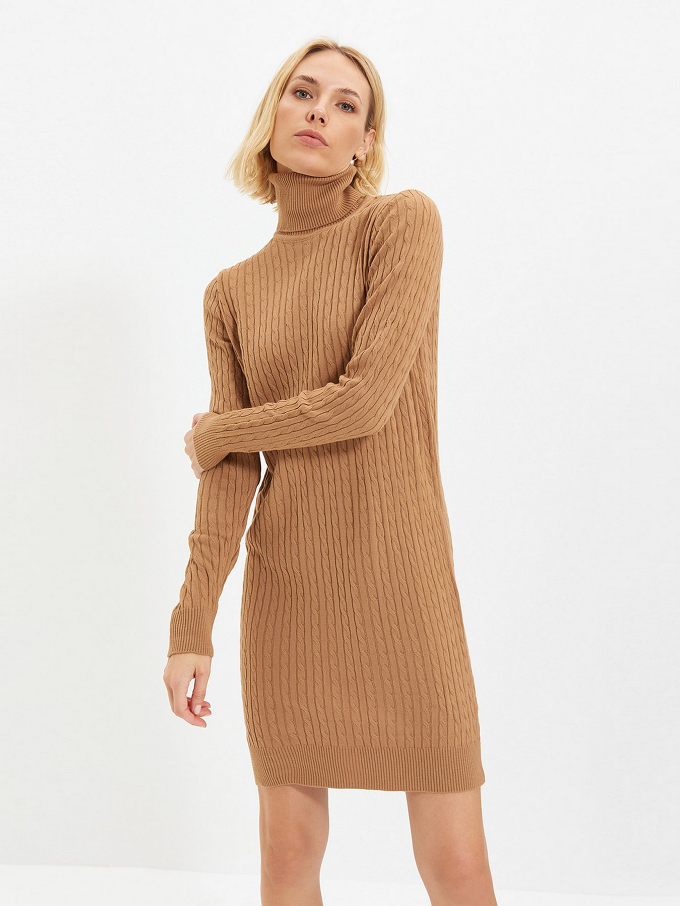Сукні Trendyol модель TWOAW22EL0358/Camel Сукні Trendyol модель TWOAW22EL0358/Camel Фото