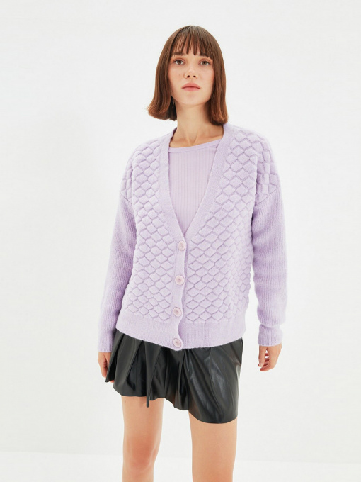 Свитры и кардиганы Trendyol модель TWOAW22HI0167/Lila Фото