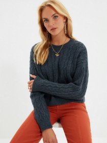 Свитры и кардиганы Trendyol модель TWOAW22KZ0937/Indigo Фото