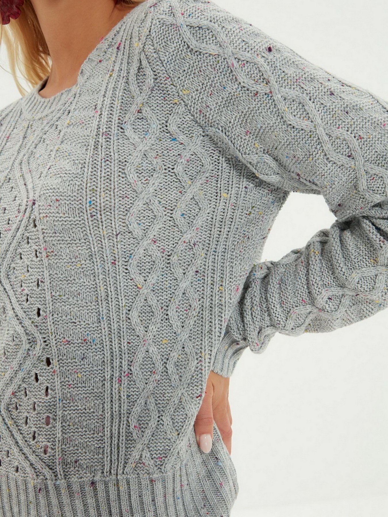 Свитры и кардиганы Trendyol модель TWOAW22KZ1085/Gri Свитры и кардиганы Trendyol модель TWOAW22KZ1085/Gri Фото
