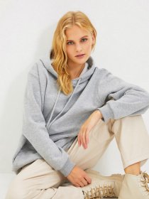 Худи и свитшоты Trendyol модель TWOAW20SW0525/Gri Фото