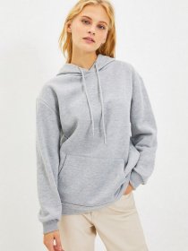 Худи и свитшоты Trendyol модель TWOAW20SW0525/Gri Фото
