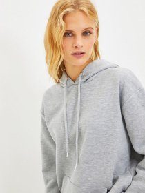 Худи и свитшоты Trendyol модель TWOAW20SW0525/Gri Фото