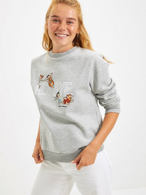 Худи и свитшоты Trendyol модель TWOAW21SW0216/Gri Фото