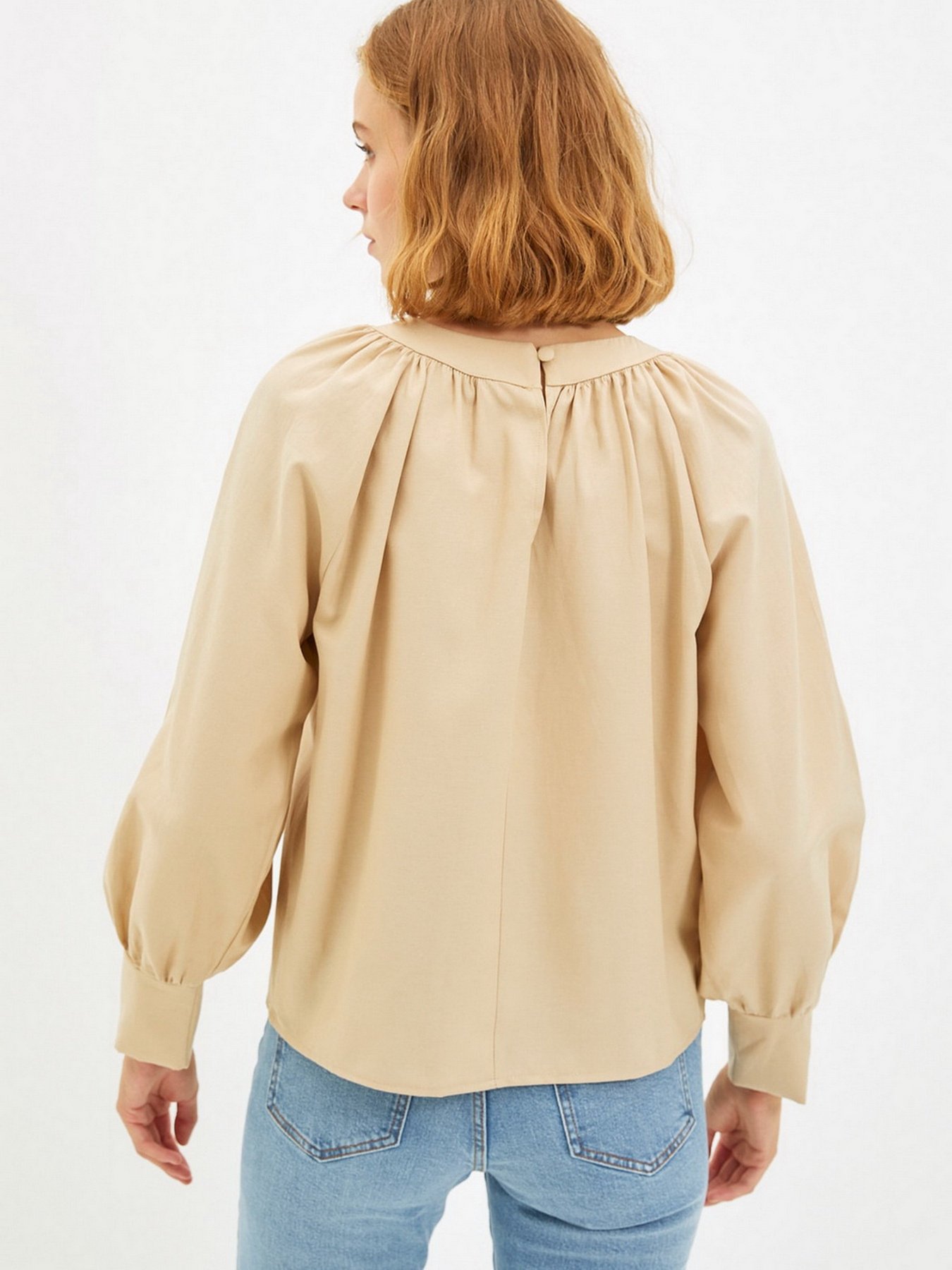 Сорочки Trendyol модель TWOAW22BZ0353/Bej Сорочки Trendyol модель TWOAW22BZ0353/Bej Фото