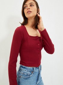 Свитры и кардиганы Trendyol модель TWOAW22BZ0855/Bordo Фото