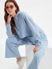 Худи и свитшоты Trendyol модель TWOAW22BZ0856/Acik Mavi Фото