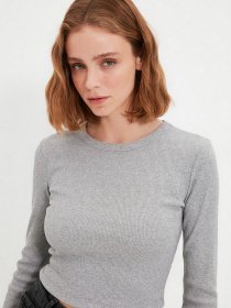 Свитры и кардиганы Trendyol модель TWOAW22BZ0984/Gri Фото