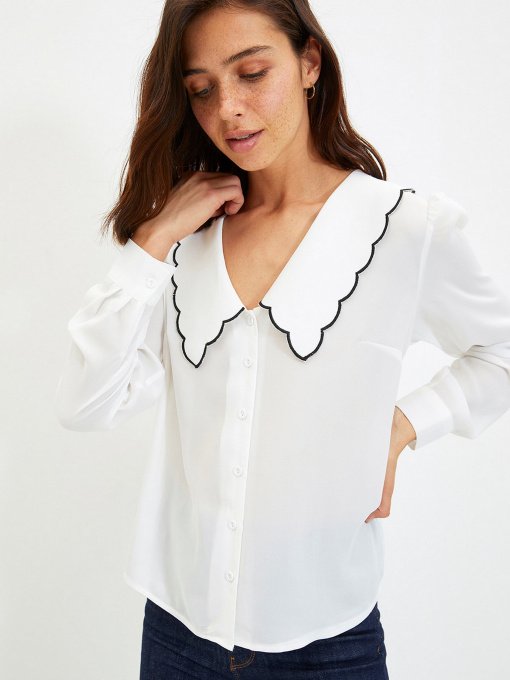 Сорочки Trendyol модель TWOAW22GO0489/Ekru Фото