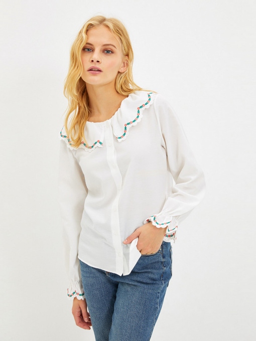 Сорочки Trendyol модель TWOAW22GO0527/Ekru Фото
