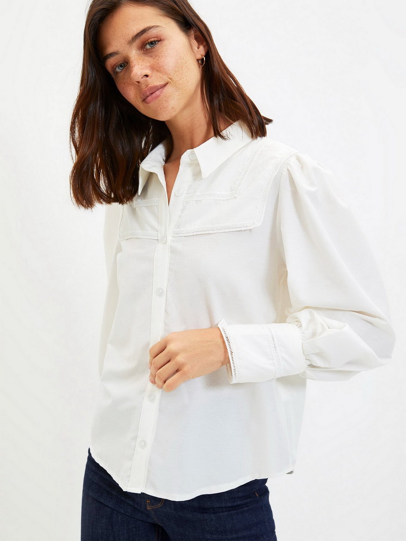 Сорочки Trendyol модель TWOAW22GO0555/Ekru Фото
