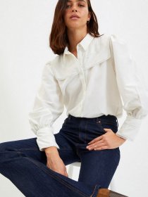 Сорочки Trendyol модель TWOAW22GO0555/Ekru Фото