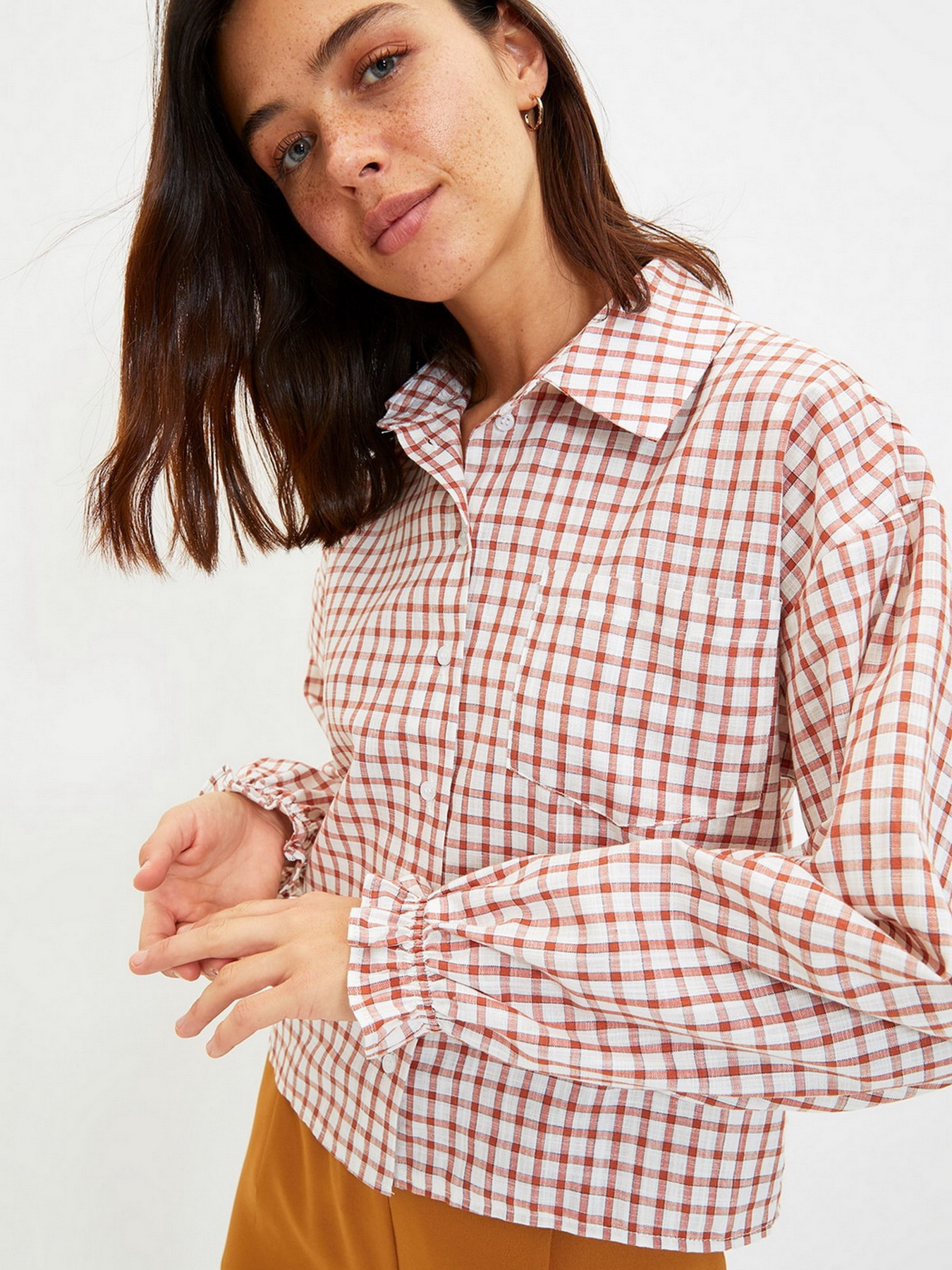 Сорочки Trendyol модель TWOAW22GO0825/Mavi Сорочки Trendyol модель TWOAW22GO0825/Mavi Фото