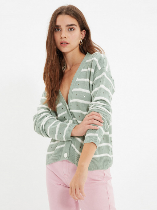 Свитры и кардиганы Trendyol модель TWOAW22HI0859/Mint Фото