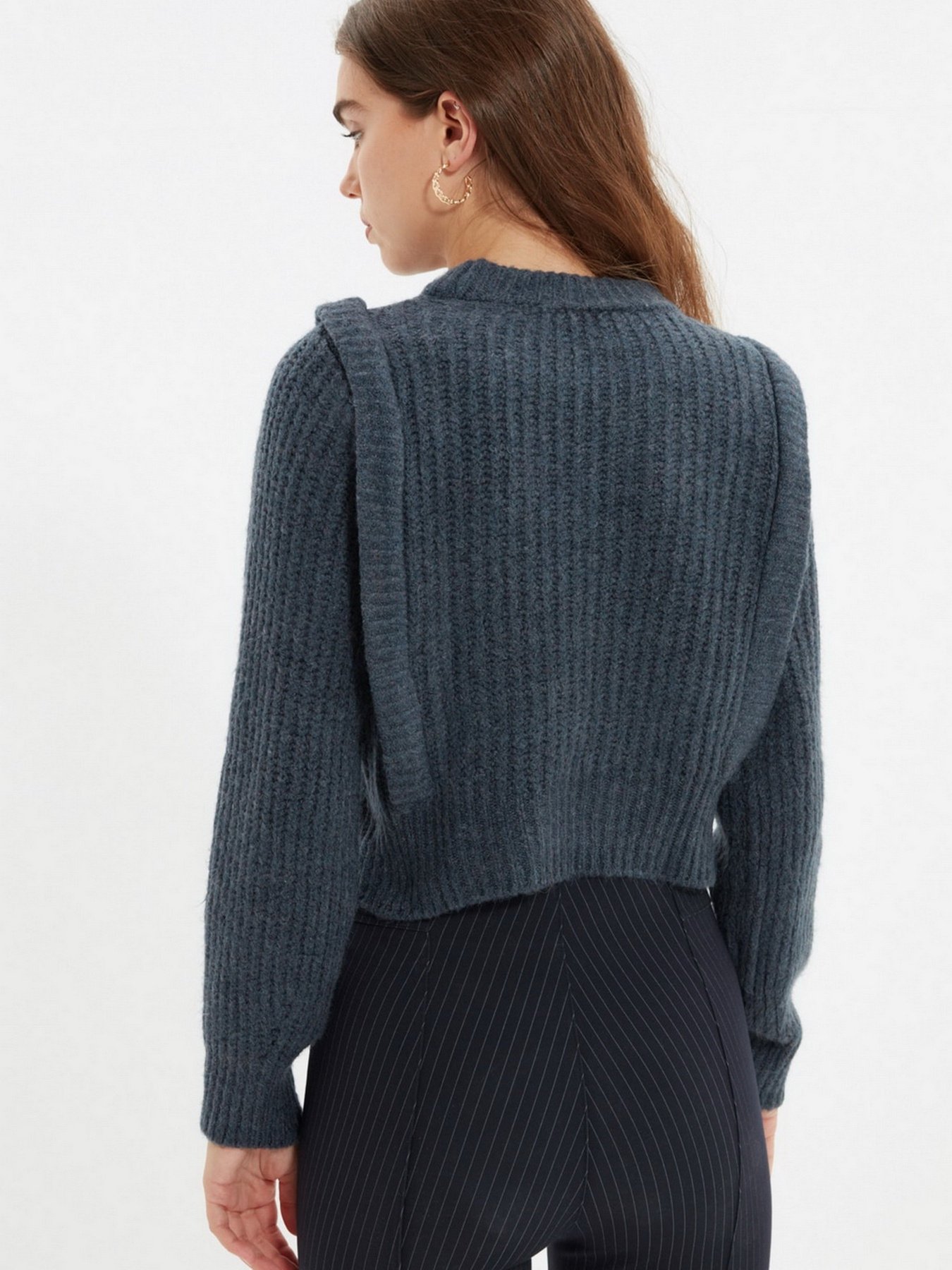 Свитры и кардиганы Trendyol модель TWOAW22KZ0938/Indigo Фото