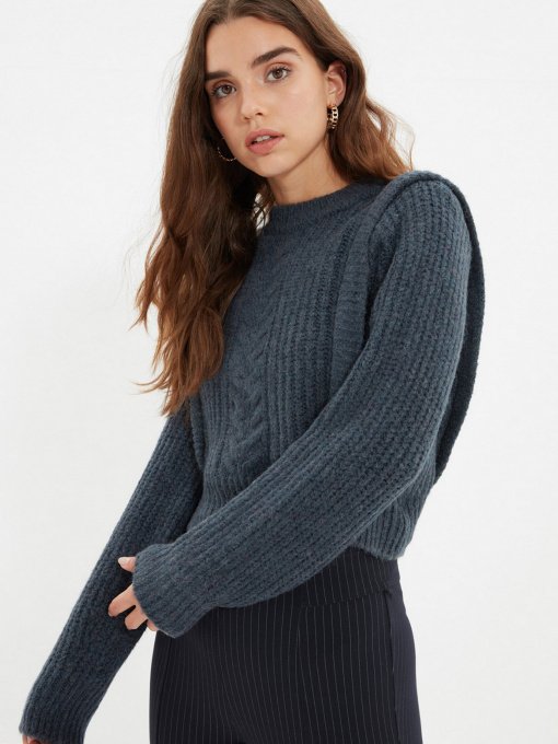 Свитры и кардиганы Trendyol модель TWOAW22KZ0938/Indigo Фото