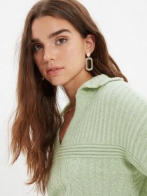 Свитры и кардиганы Trendyol модель TWOAW22KZ1084/Mint Фото