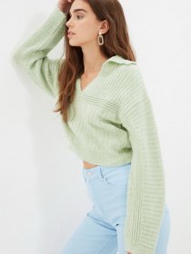 Свитры и кардиганы Trendyol модель TWOAW22KZ1084/Mint Фото