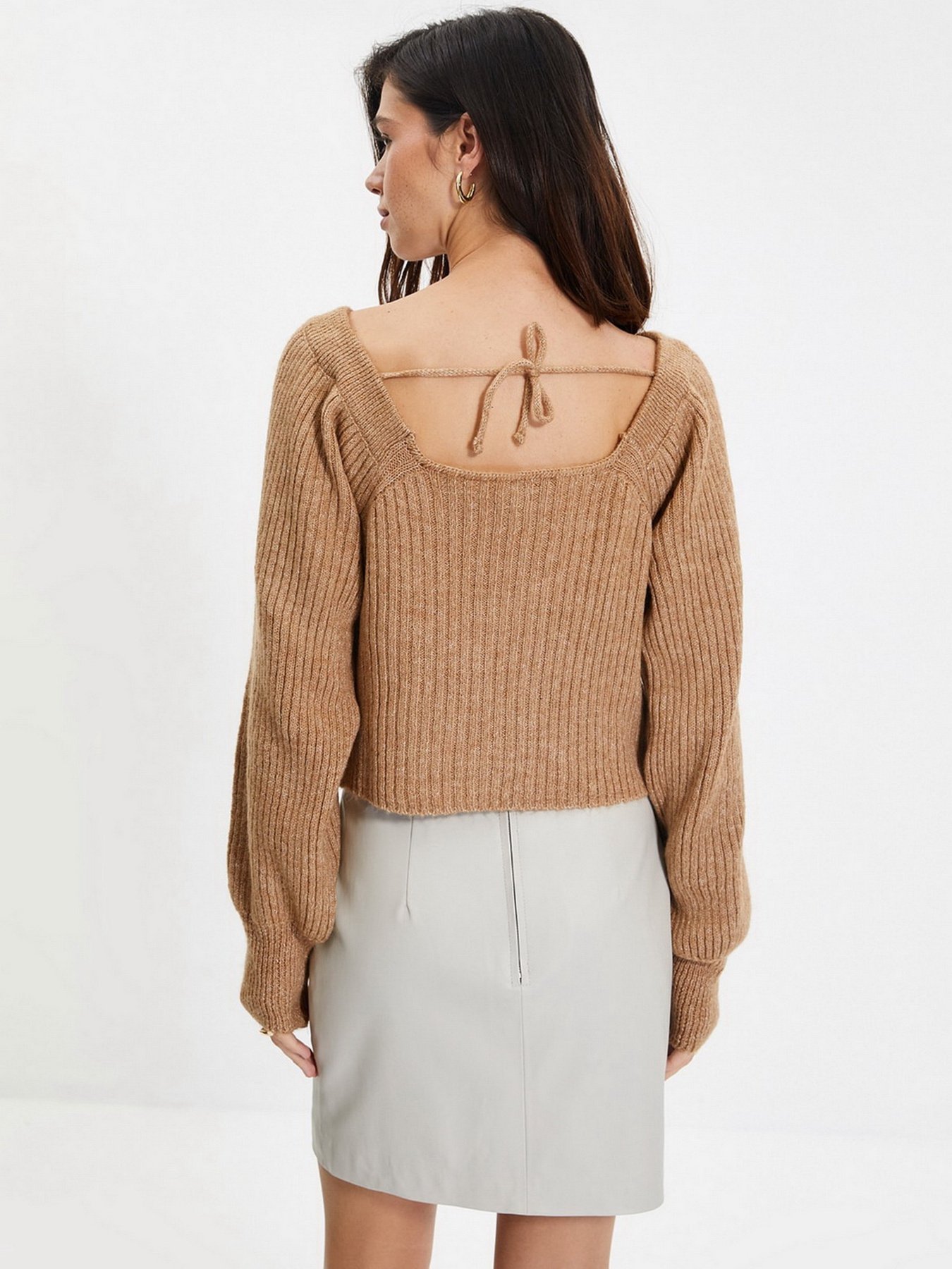 Свитры и кардиганы Trendyol модель TWOAW22KZ1248/Camel Свитры и кардиганы Trendyol модель TWOAW22KZ1248/Camel Фото