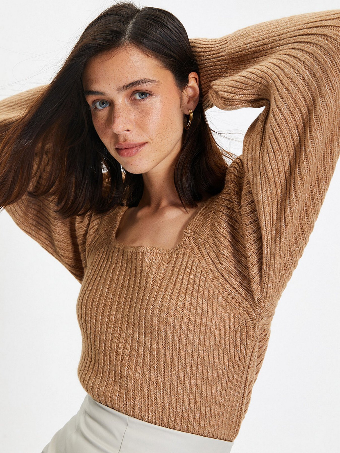 Свитры и кардиганы Trendyol модель TWOAW22KZ1248/Camel Свитры и кардиганы Trendyol модель TWOAW22KZ1248/Camel Фото
