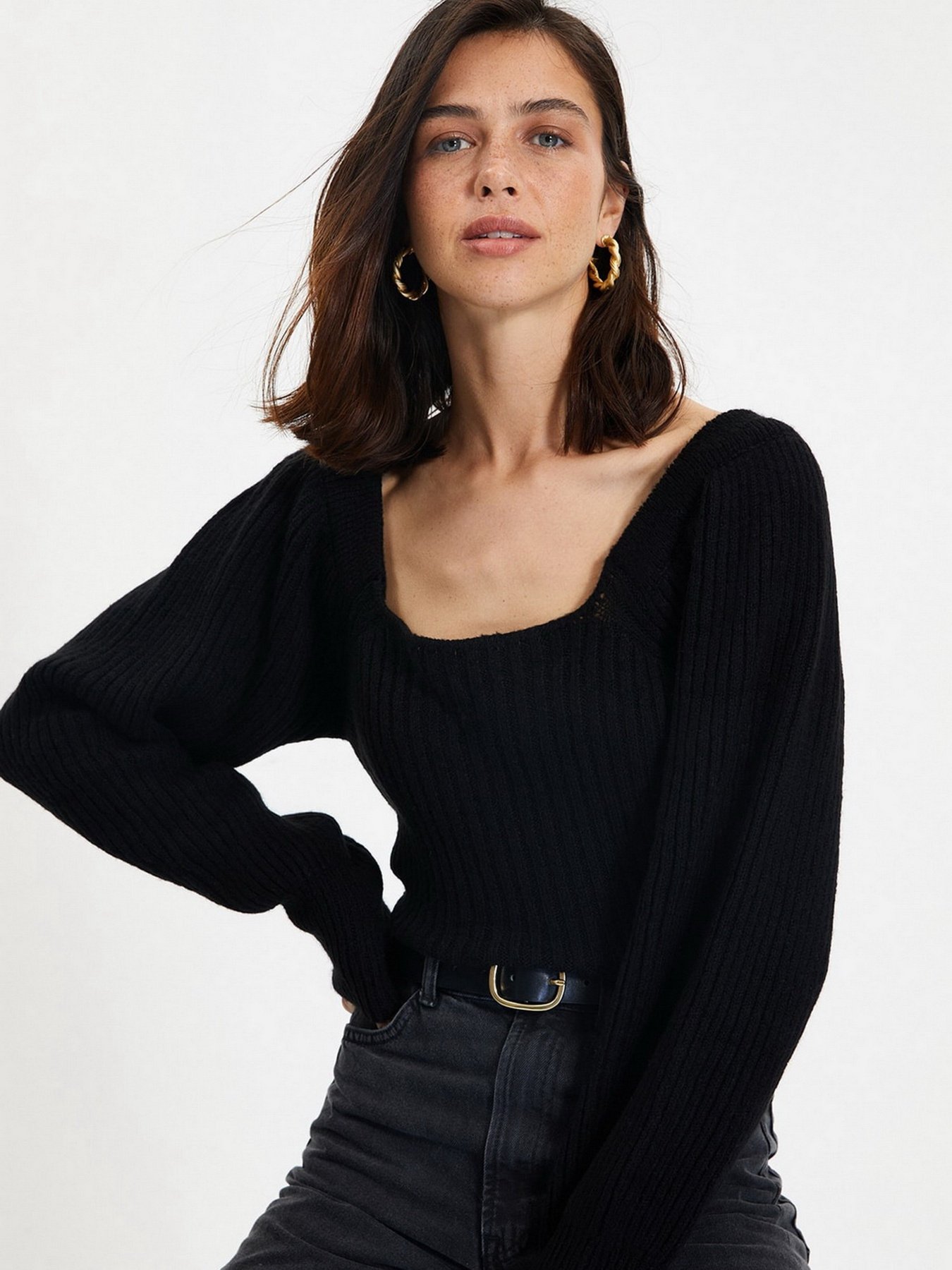 Свитры и кардиганы Trendyol модель TWOAW22KZ1248/Siyah Свитры и кардиганы Trendyol модель TWOAW22KZ1248/Siyah Фото