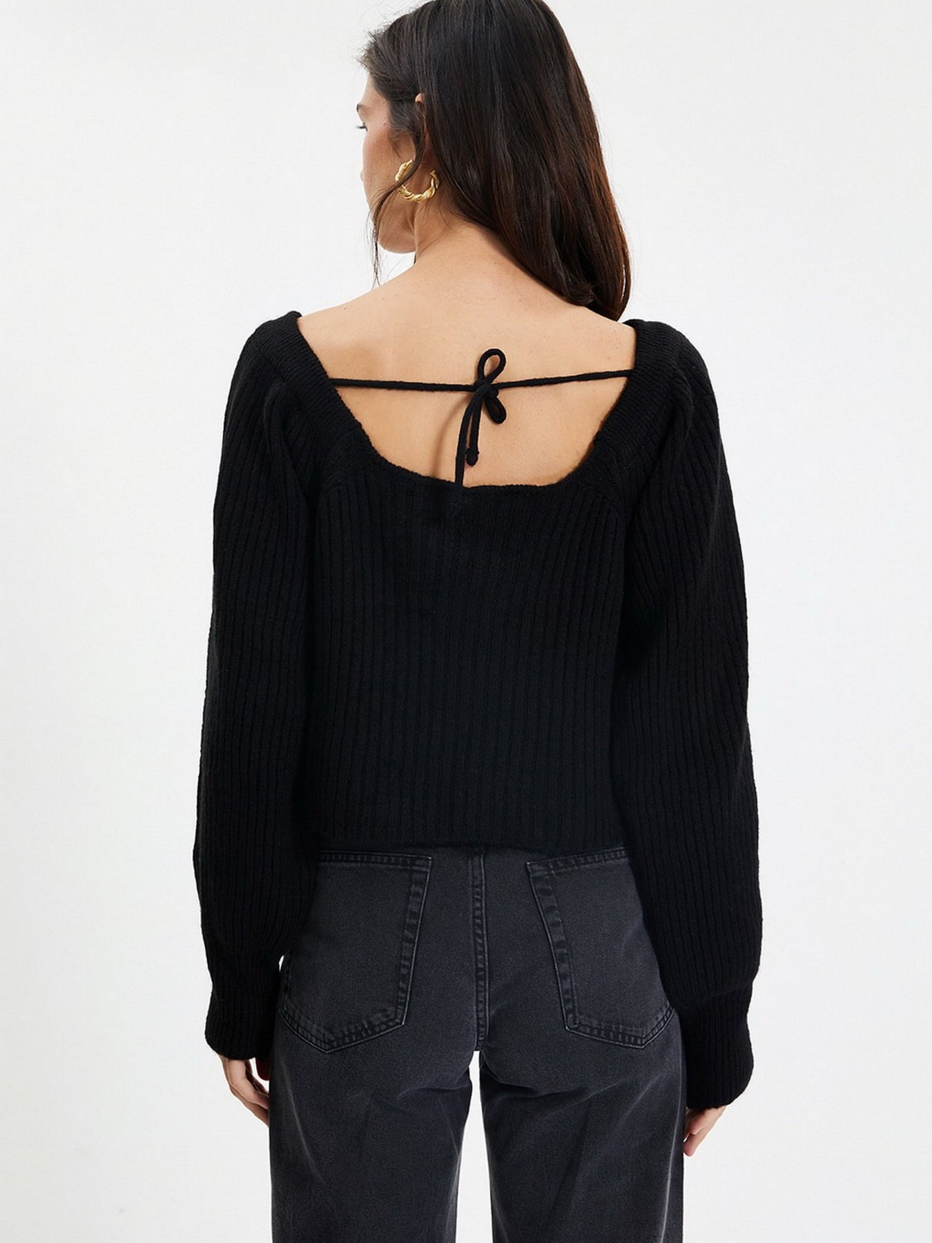 Свитры и кардиганы Trendyol модель TWOAW22KZ1248/Siyah Свитры и кардиганы Trendyol модель TWOAW22KZ1248/Siyah Фото