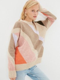 Свитры и кардиганы Trendyol модель TWOAW22KZ1470/Ekru Фото