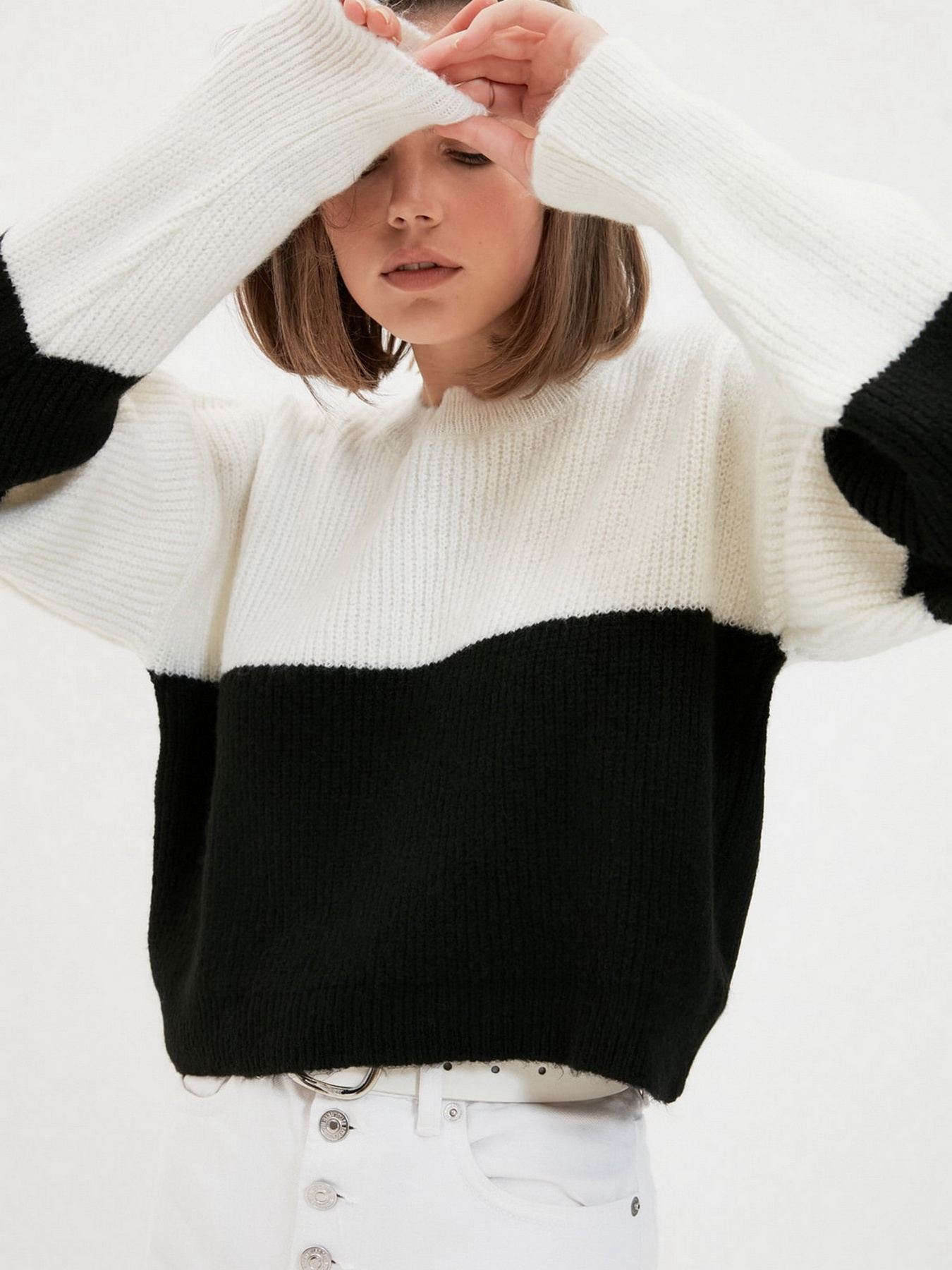 Свитры и кардиганы Trendyol модель TWOAW22KZ1521/Ekru Свитры и кардиганы Trendyol модель TWOAW22KZ1521/Ekru Фото