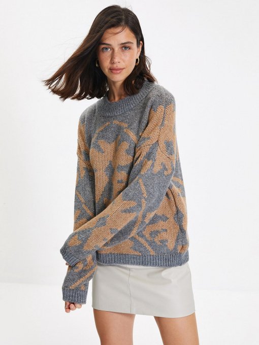 Свитры и кардиганы Trendyol модель TWOAW22KZ1661/Gri Фото