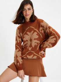 Свитры и кардиганы Trendyol модель TWOAW22KZ1661/Kiremit Фото