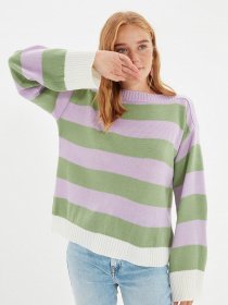 Свитры и кардиганы Trendyol модель TWOAW22KZ1706/Lila Фото